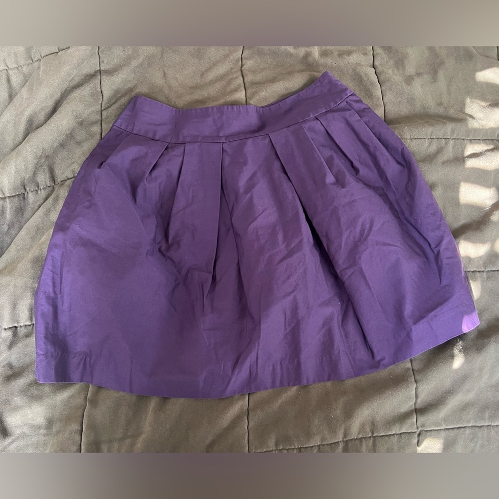 Gap Factory Purple Women's Pleated Skirt 8